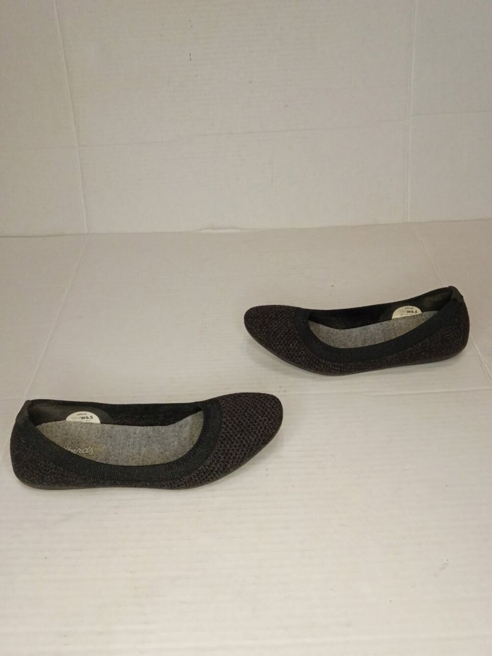 Allbirds Tree Breezers Black Gray Knit Ballet Flats Women’s Size 6.5 - Picture 4 of 8
